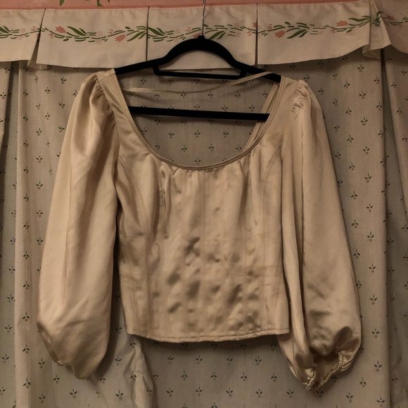 NWT Free People Hold Me Tight Corset in Milk Blossom (XS) - Picture 4 of 6